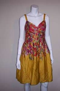   Picone Floral Print Sleeveless Dress Size 4 2569 701644124687  