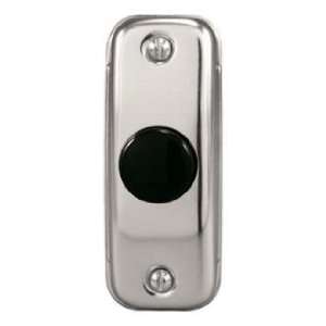  Basic Series Silver with Round Black Button Doorbell 