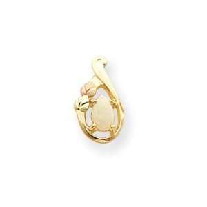  10k Tri color Black Hills Gold Opal Earrings Jewelry