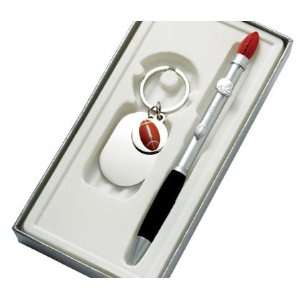   With Matching Football Ball Point Pen In Gift Box