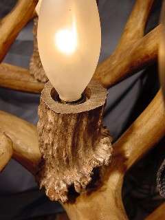 CLOSE UP VIEW OF CDN ANTLER DESIGNS SOCKET AND QUALITY OF CRAFTMENSHIP 