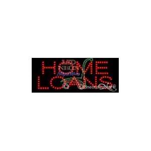  Home Loans LED Business Sign 8 Tall x 24 Wide x 1 Deep 