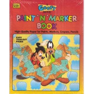 Goofy Movie 4 Book Set Paint N Marker Book   Paint with Water 