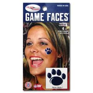  Penn State  Paw Face Tattoo