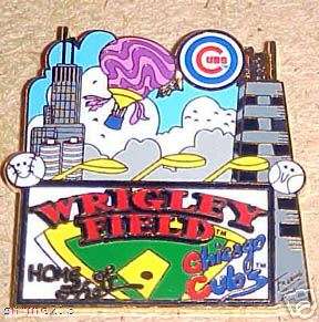 Charles Fazzino Chicago Cubs Wrigley Field Pin  