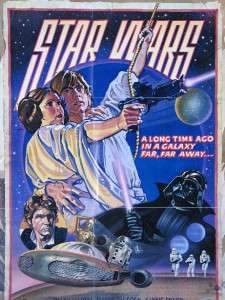 Star Wars, A New Hope, Original 1978 Poster 27x41 D  