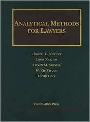Analytical Methods for Lawyers, (1587785145), Howell E. Jackson 