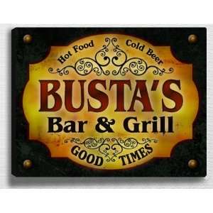  Bustas Bar & Grill 14 x 11 Collectible Stretched 