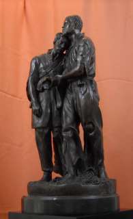 Wounded Scout Bronze Statue John Rogers Group civil war abolitionist U 