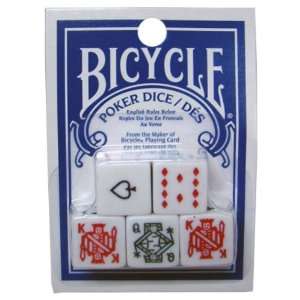  Bicycle Poker Dice Pack   5 Dice Case Pack 24 Toys 