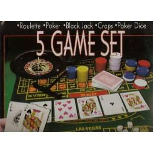 Game Set   Roulette, Poker, Black Jack, Craps & Dice  