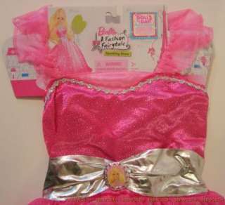 NEW Barbie A Fashion Fairytale Dress up Costume Sz 4 6X  