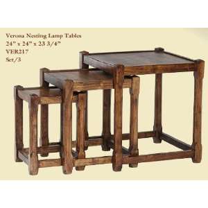  William Sheppee USA   Verona Nesting Lamp Tables Set/3 