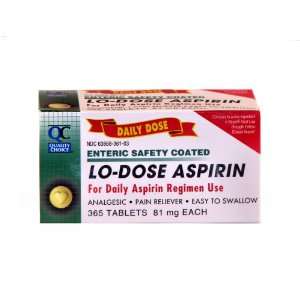  Quality Choice Enteric Coated Lo dose Aspirin 81mg. Tablet 