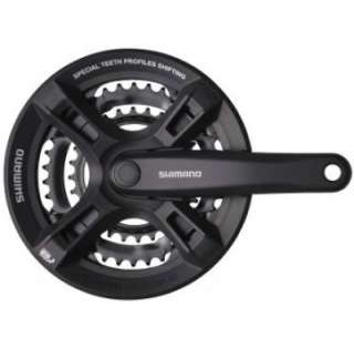 SHIMANO Kurbelgarnitur Tourney FC M171 48x38x28 schwarz  