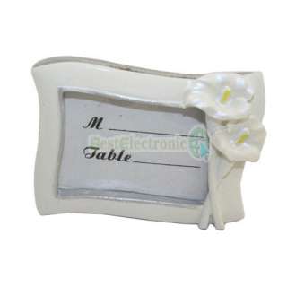 Swaying Calla Lily Pearl Place Card Photo Frame Favors  