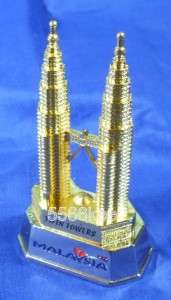   Opener Petronas Twin Towers Malaysia Gold Plated Towers Chrome  
