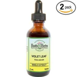 Alternative Health & Herbs Remedies Violet Leaf, 1 Ounce Bottle (Pack 