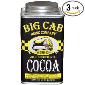 McStevens Big Cab Drink Company Milk Chocolate Cocoa, 6.25 Ounce Cans 