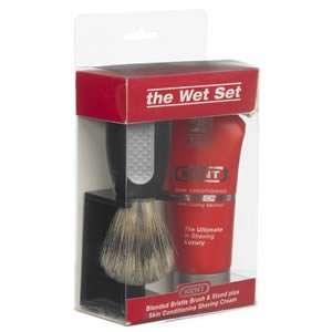  Kent The Wet Set Shaving Brush Set w/Cream