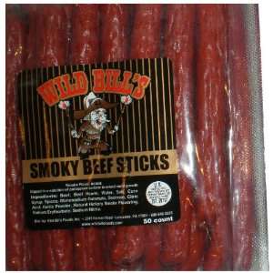 Wild Bills Country Smoky Stick, Spicy, 50 Count  Grocery 