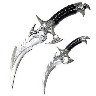 Draco Twin Fantasy Dagger Set Silver