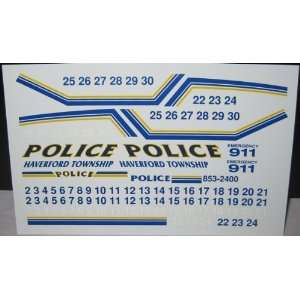  Pursuit 1/24 25 Haverford Township Police Decals