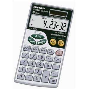  Sharp Electronics, Metric Conversion Calculator (Catalog 