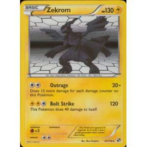  Pokemon   Zekrom (47)   Black and White   Reverse Holofoil 