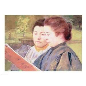   Print with Added BRUSHSTROKES Mary Cassatt 24x18