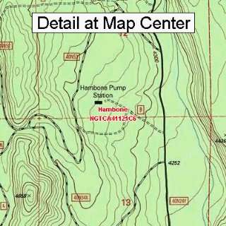   Topographic Quadrangle Map   Hambone, California (Folded/Waterproof