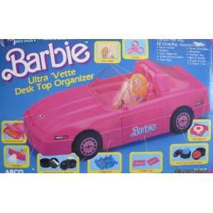 Barbie ULTRA VETTE DESK TOP ORGAINIZER Set Transforms Into 