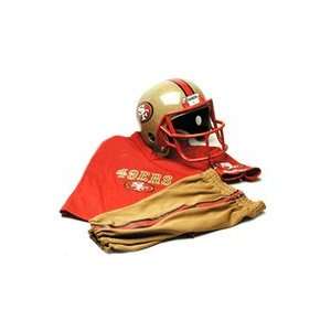 San Francisco 49ers Youth NFL Team Helmet and Uniform Set by Franklin 