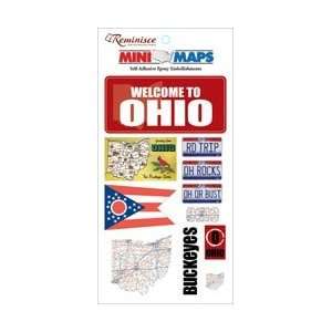   Adhesive Epoxy Embellishments 4.5X8 Sheet   Ohio Ohio
