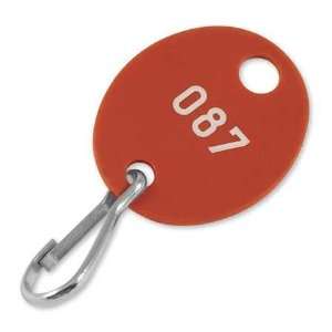 LUCKY LINE PRODUCTS 25840 Oval Tags,Red,1 40,PK 40