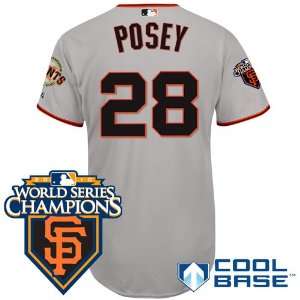  San Francisco Giants Authentic Buster Posey Road Jersey w 