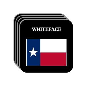 US State Flag   WHITEFACE, Texas (TX) Set of 4 Mini Mousepad Coasters