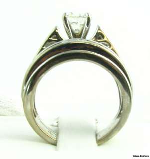 68ctw Genuine Diamond Engagement Wedding Ring Set   14k White Gold 
