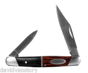   & Cherrywood 440 Stainless Steel Pocket Knife EDC KA082PWB  