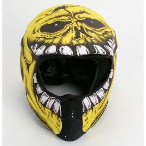  Helmet Skinz Yellow Skull Face Helmet Skin Sports 