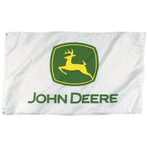  John Deere White Trademark Flag