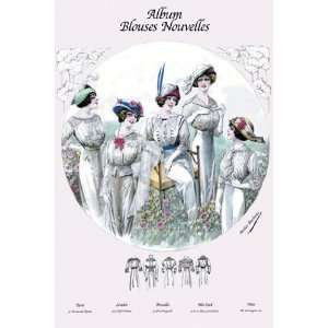  Album Blouses Nouvelles Five White Blouses   Poster by 