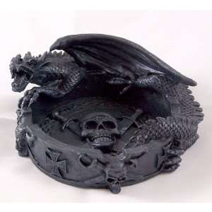  Roaring Gothic Dragon Pirate Ashtray 