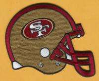 San Francisco 49ers LARGE 5 1/2 inch HELMET LOGO Patch  Great for 