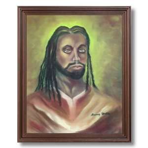 com African American Black Jesus Christ Religious Picture Framed Art 