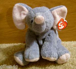 TY INC. 2002 PLUFFIES BABY WINKS THE ELEPHANT SOFT *LN  