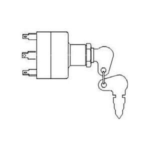  New Ignition Key Switch VLC2529 Fits Several MF models 