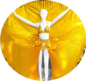   Eg Samba Latin Dance Drag Isis Wings Skirt Belly dancer Costume XS XL