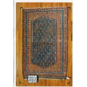  5x8 Hand Knotted Afshar Persian Rug   53x84