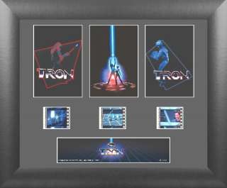 Original Tron Movie 3 Montage Film Cells Plaque NEW  